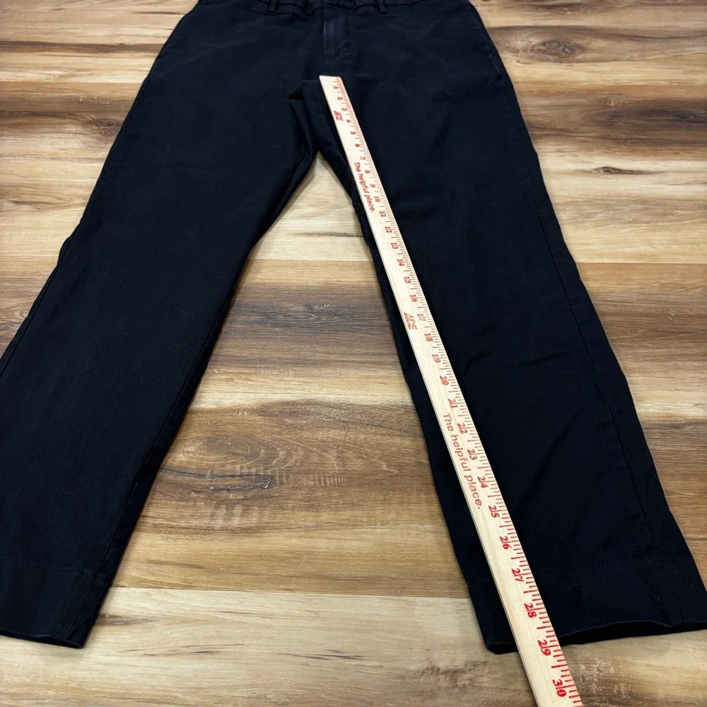 Banana Republic Chino Pants 34x32 Athletic Tapered Fit Cotton Stretch Black